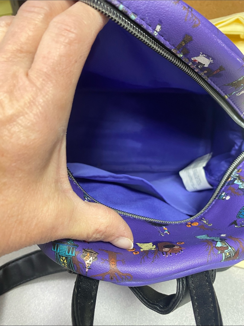 Disney The Nightmare Before Christmas Purple Mini Backpack - Picture 4 of 5